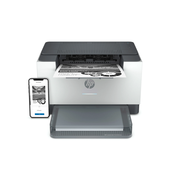 HP LaserJet M209dwe Wireless Laser Monochrome Printer with HP+ (6GW62E) - Image 3